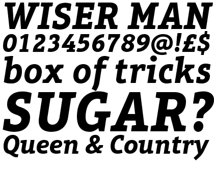 Aptifer&trade; Slab Pro Bold Italic