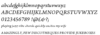 Arno&trade; Pro Italic SmText