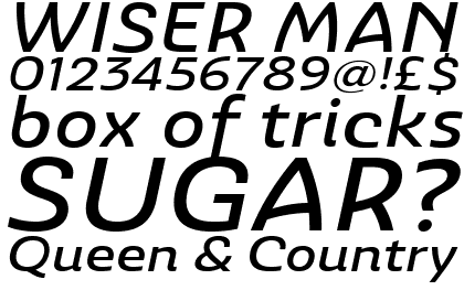 Ashemore Extended Medium Italic