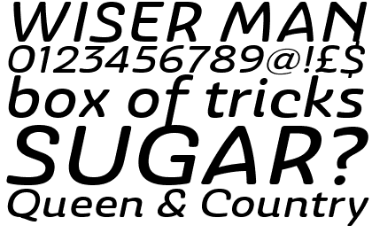 Ashemore Softened Extended Medium Italic