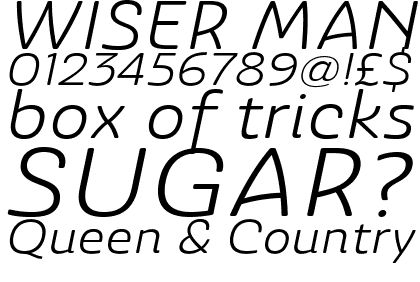 Ashemore Softened Extended Regular Italic