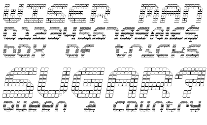 B Positive Outline Italic