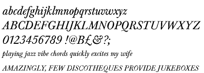 Baskerville Greek Regular Italic