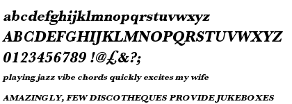 Baskerville URW Extra Bold Oblique