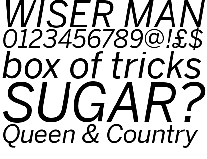 Benton Sans Regular Italic