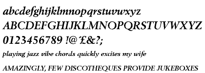 Berling Bold Italic