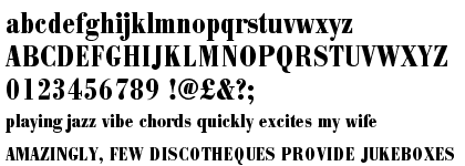 Bodoni Antiqua Bold Condensed