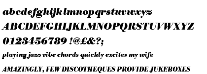 Bodoni Antiqua Bold Italic