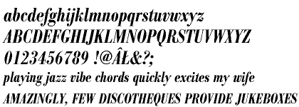 Bodoni Antiqua CE Demi Bold Condensed Italic