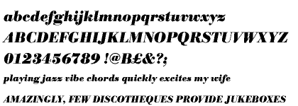 Bodoni Antiqua Greek Bold Italic