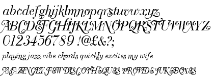 Bodoni Classic Italic Swashes