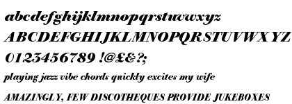 Bodoni URW Old Fashion Bold Italic