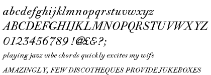 Bodoni URW Old Fashion Regular Italic