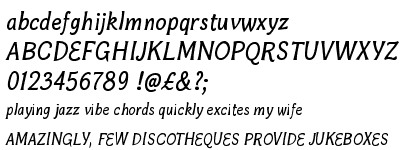 Bonobo Semi Bold Italic