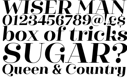 Cagliari Extra Bold Italic