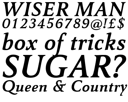 Carr&eacute; Noir&trade; Bold Italic