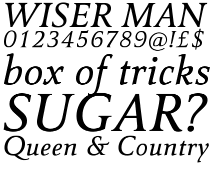 Carr&eacute; Noir&trade; Medium Italic