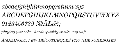 Century Expanded CE Regular Italic