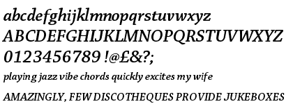 Chaparral&trade; Pro Semibold Italic Subhead