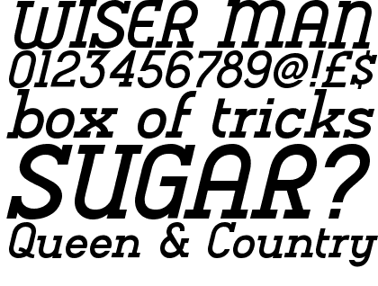 Charifa Serif Medium Oblique