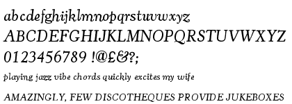 Cooper Old Style URW Light Italic