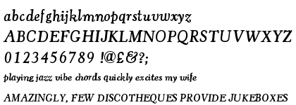 Cooper Old Style URW Medium Italic