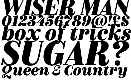 Couturier Black Italic