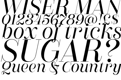 Couturier Poster Demi Italic