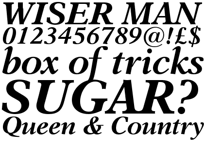 Dutch 823 Bold Italic