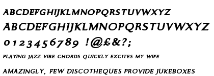 Ela Demiserif Black Caps Italic