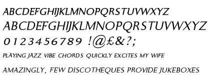 Ela Demiserif Semi Light Caps Italic