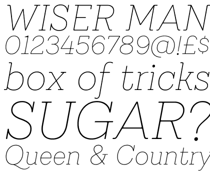 Emy Slab Alt Thin Italic