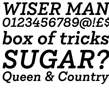 Emy Slab Semi Bold Italic