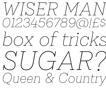 Emy Slab Thin Italic