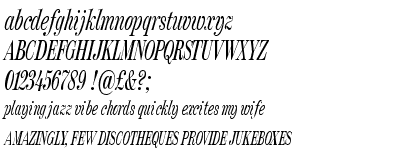 FB Moderno Compressed Light Italic