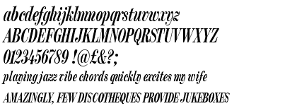 FB Moderno Compressed Semibold Italic