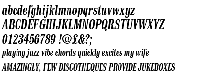 Finalia DT Condensed Demi Italic