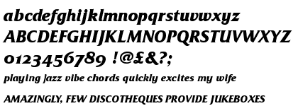 Friz Quadrata by ITC Bold Italic OsF