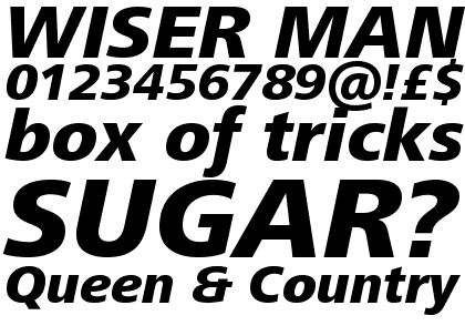 Frutiger&reg; Next W1G Heavy Italic