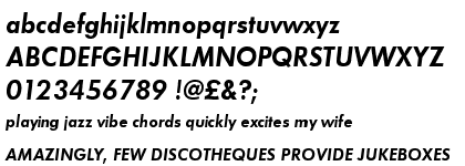 Futura Demi Bold Oblique