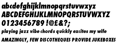 Futura Extra Bold Condensed Oblique OT Plus