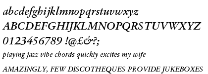 Garamond 96 DT Pro SemiBold Italic