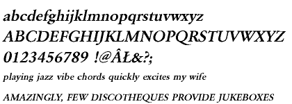 Garamond URW CE Demi Wide Oblique