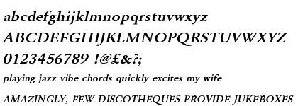 Garamond URW Demi Wide Oblique