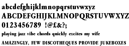 Garamond URW Extra Bold Extra Narrow