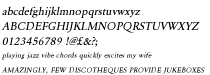 Garamond URW Medium Wide Oblique