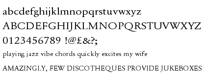 Garamond URW Regular Extra Wide