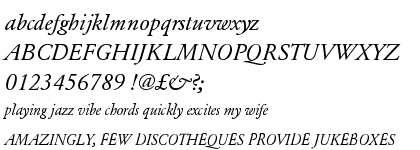 Garamond URW Regular Italic OT Plus