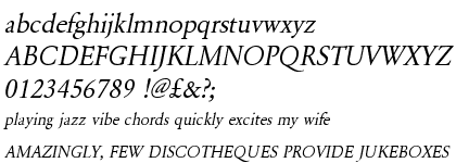 Garamond URW Regular Oblique