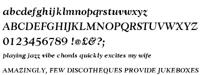 Goudy WTC Medium Italic